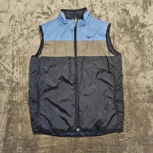 Nike Boy's Reversible 10/12 Medium Insulated Vest Blue